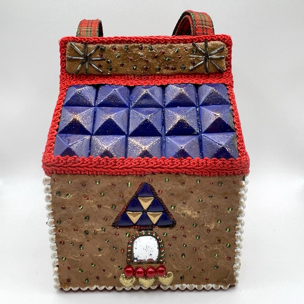Vintage Mary Frances Gingerbread House Christmas Purse Handbag‎ - Picture 3 of 8
